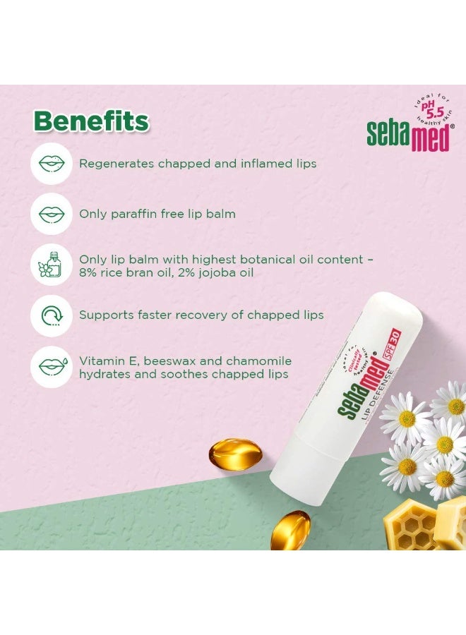 SebaMed SPF 30 Lip Defense Stick, 4.8G And Clear Face Cleansing Foam, 150Ml, Dry Skin - Image 4